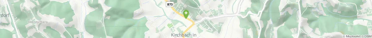 Kartendarstellung des Standorts für Hügelland Apotheke in 8082 Kirchbach-Zerlach